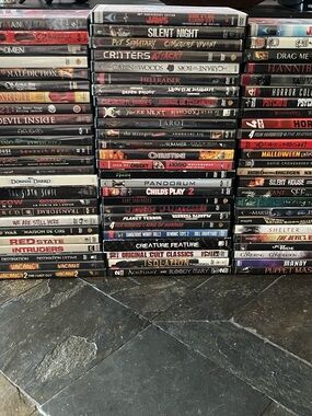 Horror Movie Lot of 76 DVDs/Collections - Scary Gore Terror Collection
